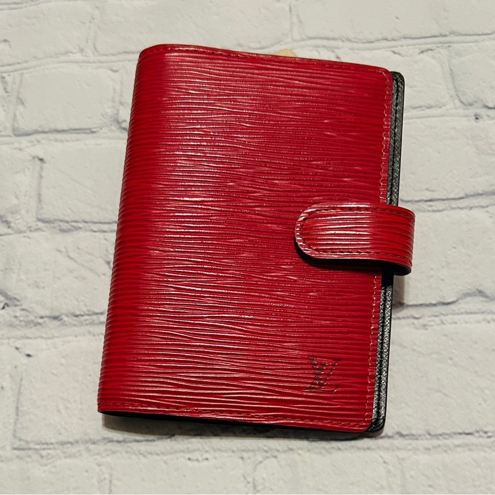 Louis Vuitton Red Epi Agenda (PM Size) - Barely Used, Includes LV Pages